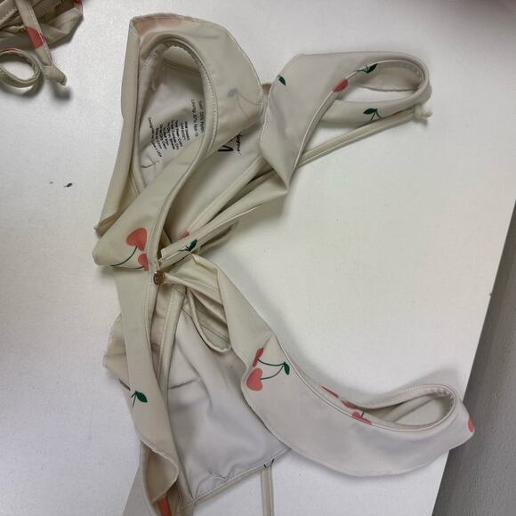 For love and lemons cherry print ruffle bikini set - Picture 7 of 9